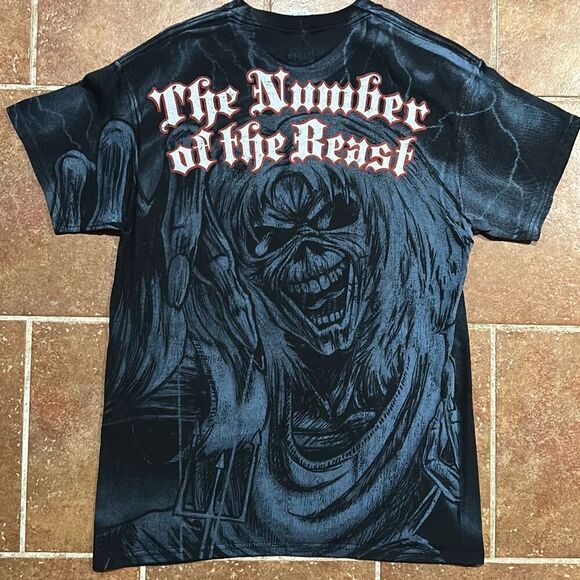 Iron Maiden The Number of the Beast Adult Medium Shirt Delta Pro Weight Cotton - Picture 5 of 8